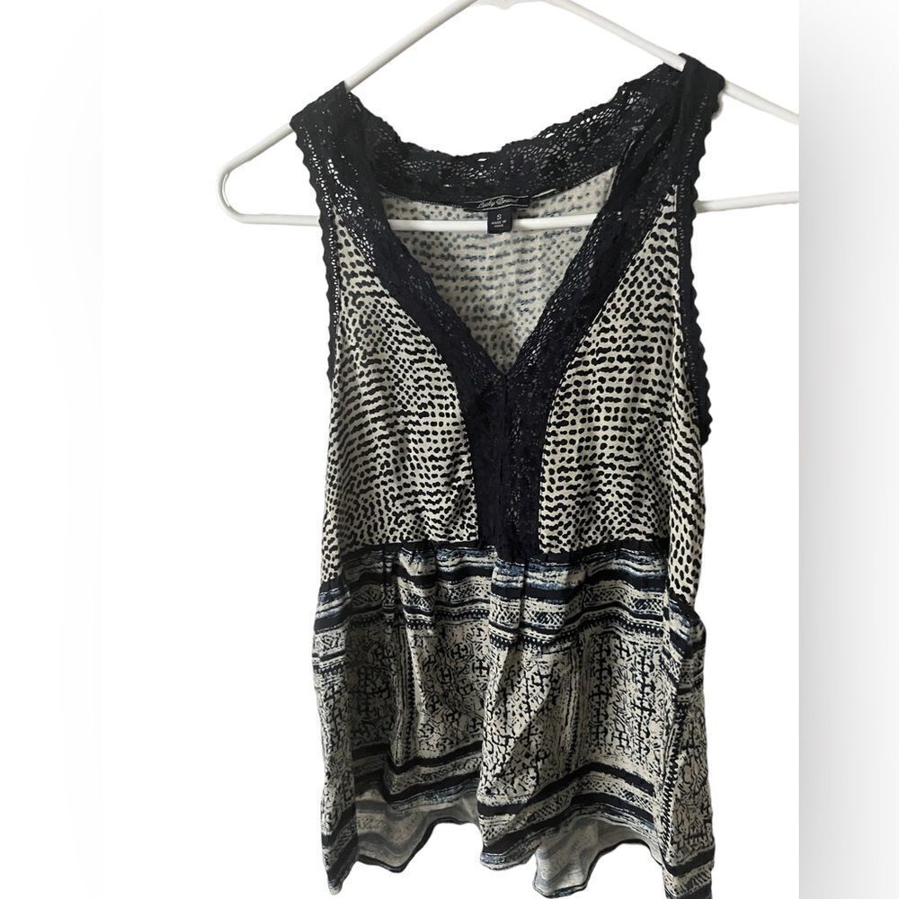 Lucky Brand Women’s Border Knit Blouse